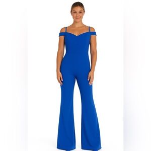 Off the shoulder Wide-Leg Pantsuit